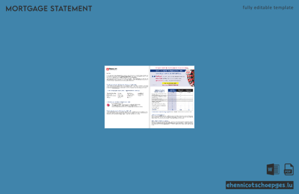 Schweizer Dukascopy-Bankhypothekendarlehensabrechnung in Word- und PDF-Format, 8 Seiten, Beispielansicht 5-6